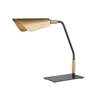 Stolní lampy pracovní - HVLG L3730-AOB-CE Stolní lampa BOWERY mosaz starobronz E27 1x6W - HUDSON VALLEY