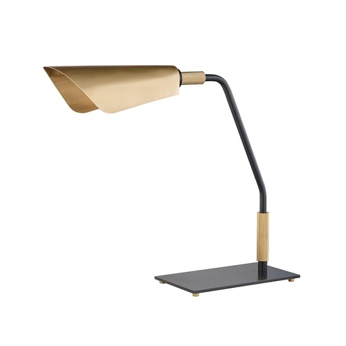 Stolní lampy pracovní - HVLG L3730-AOB-CE Stolní lampa BOWERY mosaz starobronz E27 1x6W - HUDSON VALLEY - foto 1