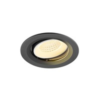 Kruhová - LA 1009674 NUMINOS® MOVE M Stropní vestavné svítidlo, 3000 K, 55°, IP20, kulaté, černé / bílé - BIG WHITE (SLV)