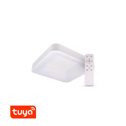 Hranatá - SMART Tuya LED svítidlo ZULU 32W CCT hranaté bílé - foto 1