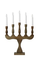 Interiérové dekorace - MAR 706280 Svaneholm adventní dřevěný svícen 5 žárovek - Markslöjd