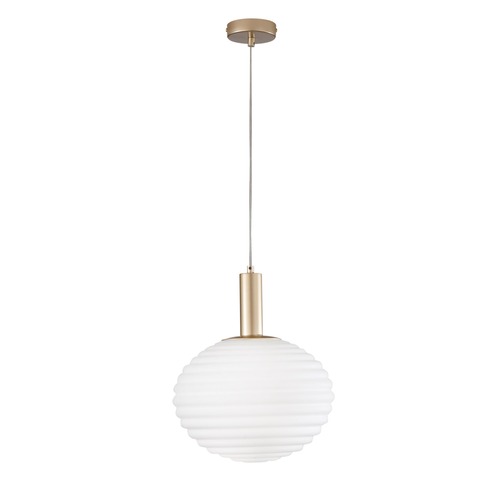 Koule - FAN I-RIPPLE-S32-ORO Závěsné svítidlo Ripple zlatá, patice E27, 32 x 32 x 150 cm - FANEUROPE - foto 1