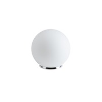 Stolní lampy dekorační - OS BIA50536 BIANCA 2 stolní skleněná lampa chrom / bílá IP40 40W E27 (původní kód OS 50536) - OSMONT