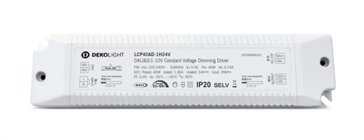 Stabilizované napětí - IMPR 862255 Deko-Light napájení (CV, DC) stmívatelné - BASIC, DIM, CV, EUP40D-1W24V-0