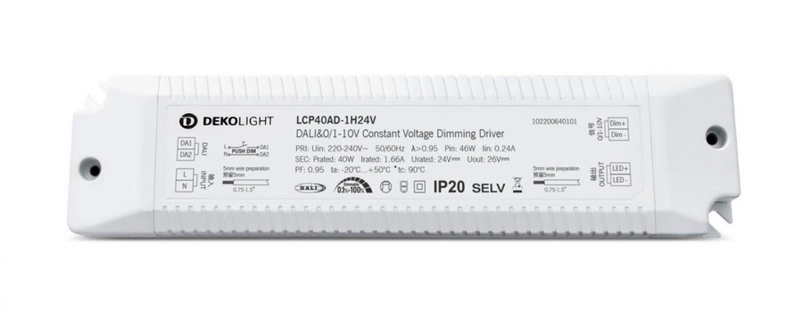 Stabilizované napětí - IMPR 862255 Deko-Light napájení (CV, DC) stmívatelné - BASIC, DIM, CV, EUP40D-1W24V-0 - foto 1