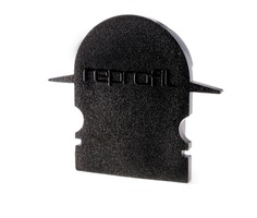 Krytky pro Al profily - IMPR 979572 Koncovka R-ET-02-12 černá 27 mm 2 ks - LIGHT IMPRESSIONS