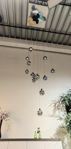 Vícečetná - YD H-MICRO/SS Závěsné svítidlo MICRO| stříbrná rozeta + 3x stříbrné sklo - YOURDESIGN - foto 1