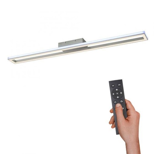 Hranatá - PN 6050-95 HELIX LED stropní svítidlo, barva hliník, dálkový ovladač, RGB, CCT, paměť 2700-5000K - PAUL NEUHAUS - foto 1