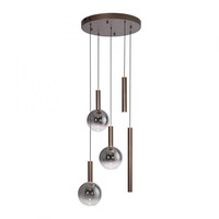 Vícečetná - PN 2285-23 LED závěsné svítidlo BOWL, hnědé, stmívatelné, kruhové, SimplyDim, 2700K - PAUL NEUHAUS