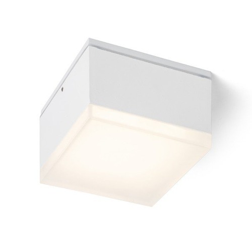 Přisazená - RED R13628X VÝPRODEJ VZORKU - ORIN SQ stropní bílá satinovaný akryl 230V LED 10W IP54 3000K - RED - DESIGN RENDL - foto 1