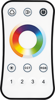 Stmívače a regulátory LED - Univerzální dálkové ovládání 4 zóny RGB + CCT