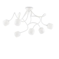 Dekorativní - ILUX 174921 Stropní svítidlo Ideal Lux Octopus PL6 bianco 174921 bílé - IDEALLUX