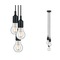 Subtilní - P 50382 Závěsné svítidlo Neordic Ketil E27 max. 3x20W černá - PAULMANN