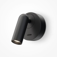 Bodová - M C038WL-L3B3K Nástěnné svítidlo Mirax 3000K 3W teplá bílá 150lm černý kov LED - MAYTONI