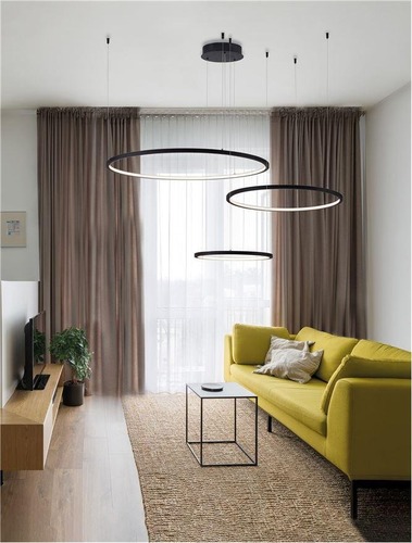 Vícečetná - NV 9210312 Závěsné svítidlo PURPLE černá nerez ocel a silikon LED 84W stmívatelné - NOVA LUCE - foto 1