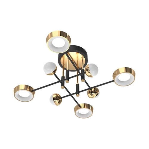 Dekorativní - ZUMA 003064-026723 MX7170-8-3BGT LARA stropní svítidlo černá-zlatá - ZUMALINE - foto 1