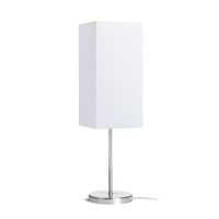 Stolní lampy dekorační - RED R14064 NYC/TEMPO 15/30 stolní Polycotton bílá/nikl 230V E27 7W - RED - DESIGN RENDL
