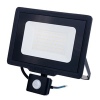 LED reflektory - LED SMD Floodlight Black City Line se snímačem PIR