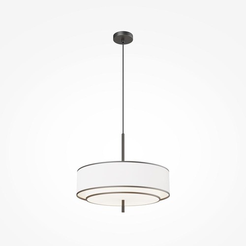Kruhová - M MOD613PL-05W Závěsné svítidlo Bergamo E27 5x60W černá/bílá kov - MAYTONI - foto 1