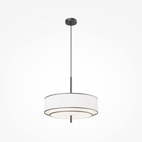 Kruhová - M MOD613PL-05W Závěsné svítidlo Bergamo E27 5x60W černá/bílá kov - MAYTONI