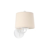 Dekorativní - FARO 24030-02 MONTREAL nástěnná lampa, bílá/béžová - FARO