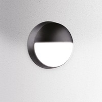 Nástěnná - CEN OSTONP-1421500 Venkovní nástěnné LED svítidlo kulaté OASI CCT 14W 3000/4000/6500K IP54 černá - CENTURY