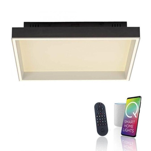 Hranatá - PN 6316-18 LED stropní svítidlo Q-MAGONG černá Smarthome stmívatelné s aplikací ZigBee 2700-5000K - PAUL NEUHAUS - foto 1