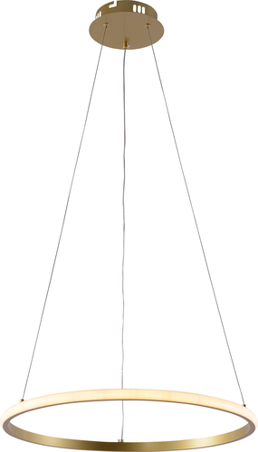 LED závěsná svítidla Optonica - LED Závěsná lampa CCT 30W Brushed Gold Stmívatelné + Dálkové ovládání - foto 1