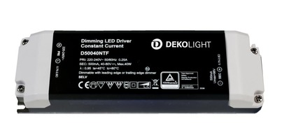 Stabilizovaný proud - IMPR 862206 Deko-Light napájení (CC, DC) stmívatelné - BASIC, DIM, CC, D50040NT/40W - LIGHT IMPRESSIONS