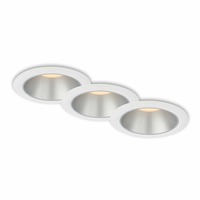 Kruhová - BRI 7041-036 LED vestavná svítidla sada, pr.9,5 cm, 3x LED, 4,9 W, 480 lm, bílé-stříbrná - BRILONER