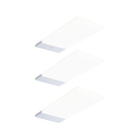 Přisazená - P 92122 LED podskříňkové svítidlo Bredo s čidlem 3ks sada 4000K 3x2,5W 80x190mm 230/12V stříbrná - PAULMANN