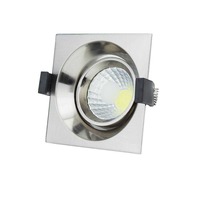 Vestavěný - LED COB Downlight náměstí Inox Build-In