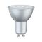 GU10/GZ10 - P 28976 Standard 230V LED reflektor GU10 1ks-sada 6,5W 2700K hliník - PAULMANN