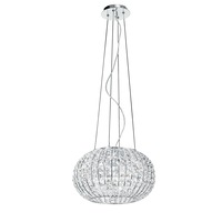 Dekorativní - FAN I-CONCERT/S5 Závěsné svítidlo Concert, chrom, 5 x E27, 45 x 135 cm - FANEUROPE