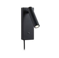 Bodová - P 71109 Nástěnné svítidlo Hulda LED 2,5W 200lm 3-krokové stmívání USB-C černé - PAULMANN