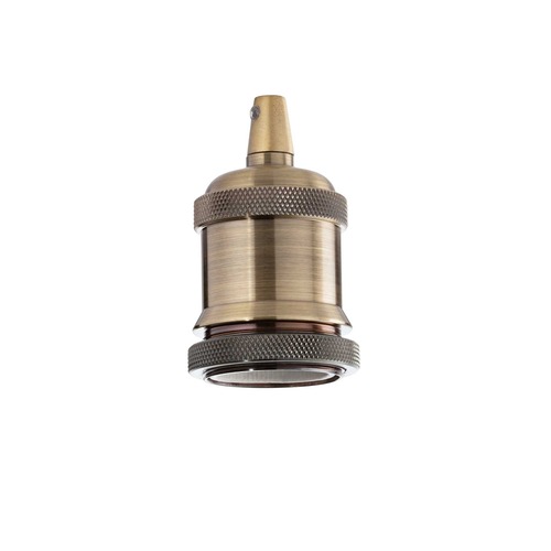 Patice a spojky - ILUX 249216 Objímka E27 s kruhovou maticí - IDEALLUX - foto 1