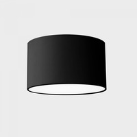 Kruhová - KHL K51706.03.SR.BK-BK.OP.ST.8.30 DISC MINI ROCCO stropní svítidlo pr. 140 mm černá 16 W CRI &gt;80 3000K Non-Dimm - KOHL-Lighting