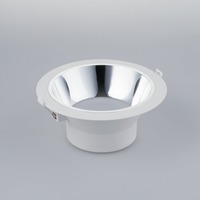 Kruhová - FAN INC-MACK-25C Zápustné svítidlo LED Mack, bílé/chrom, polykarbonát, 25 W, 3050 lm, 3000 K, 23 x 23 x 10,2 cm - FANEUROPE