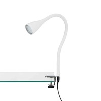Stolní lampy s klipem - BRI 2762-016P Flexibilní svítidlo se svorkou 60 cm 1xGU10 3W 250lm bílé - BRILONER