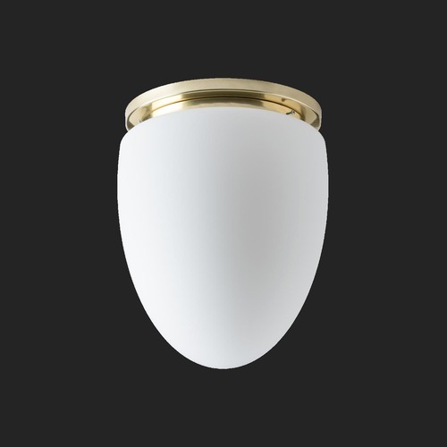 Kruhová - OS MIR59475 MIRA stropní skleněné svítidlo mosaz leštěná / bílá IP41 3000 K 27W LED DALI (původní kód OS 59475) - OSMONT - foto 1