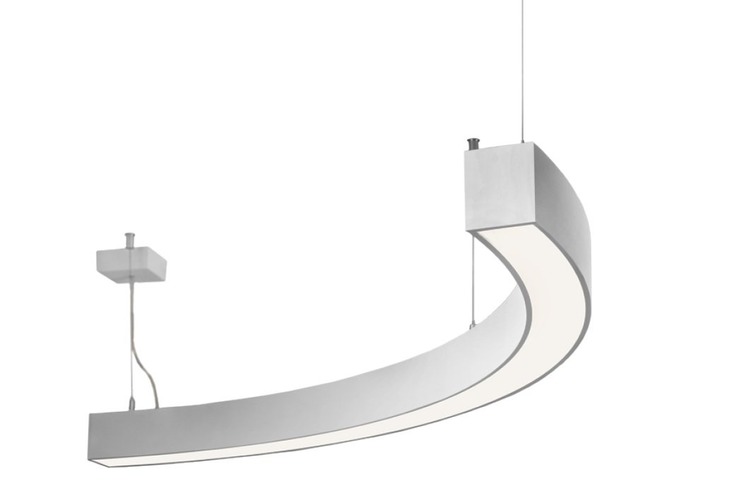 Podélná - HAL 228S-280K-045ED/830, W Lineární svítidlo Flumo60-S R400 45° 570lm 5,2W DALI Ra80 3000K opál 315x60x65mm bílé (228S-280K-045ED/830, W) - Halla - foto 1