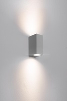 Nástěnná - CEN AXO-2GU10SG Venkovní nástěnné svítidlo AXO 2XGU10 SQUARE šedá - CENTURY