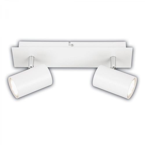 Bodová - BRILO 2840026 BRILONER Isil A LED stropní bodové svítidlo, třída A, 2-ramenné, 50.000h, nastavitelné, bílé 2840026 - foto 1