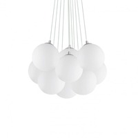 Vícečetná - ILUX 131924 Závěsné svítidlo Ideal Lux Mapa Bianco SP11 131924 bílé - IDEALLUX
