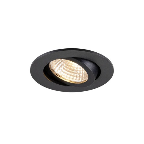 Koupelnová - LA 1009021 NEW TRIA® 68 vestavné stropní svítidlo, PHASE, AIRTIGHT, kulaté, 2700 K, 7,5 W, černé - BIG WHITE (SLV) - foto 1