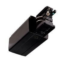 Lišty a příslušenství IVELA - IMPR 710011 Deko-Light kolejnicový systém 3-fázový 230V D Line elektrické napájení levé 230V černá RAL 9011 98,5  - LIGHT IMPRESSIONS