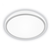 Kruhová - BRILO 3836014 Pulap A LED stropní svítidlo, třída A, přímé a nepřímé osvětlení, matný chrom - BRILO