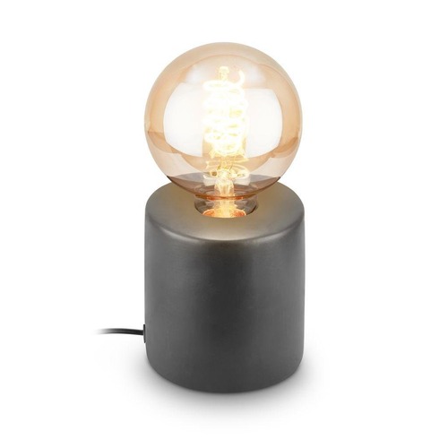 Stolní lampy dekorační - BRILO 7658015 Tubo stolní lampička - s vypínačem, E27 patice, max. 10W, antracit - BRILO - foto 1
