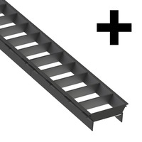 Liniové CLICK - SLC SLC9545 LED svítidlo Click mřížka X spojka černá - TLG