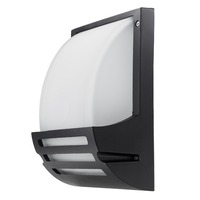 LED nástěnné svítidla - Nástěnné svítidlo Matt Black Aluminium 1xE27